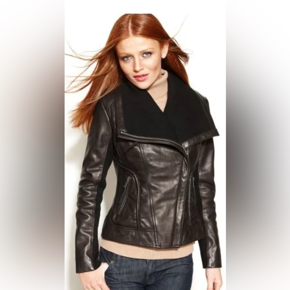 MICHAEL Michael Kors Black Leather Jacket